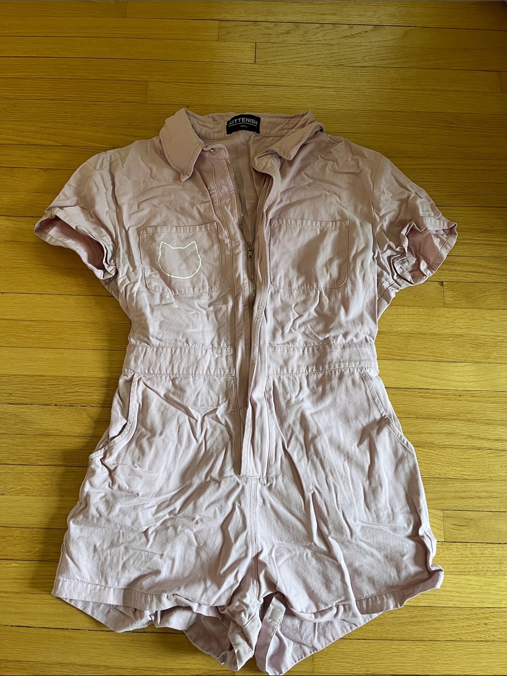 Kittenish crew jumpsuit